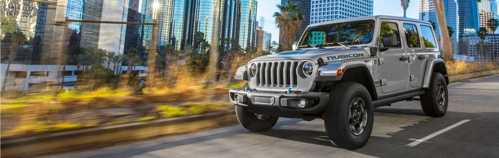 Jeep Wrangler Driving in the City